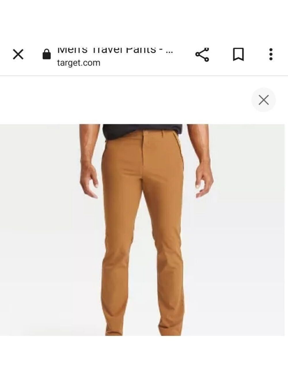 NWT All In Motion Men's Travel Pants   Size 30x32